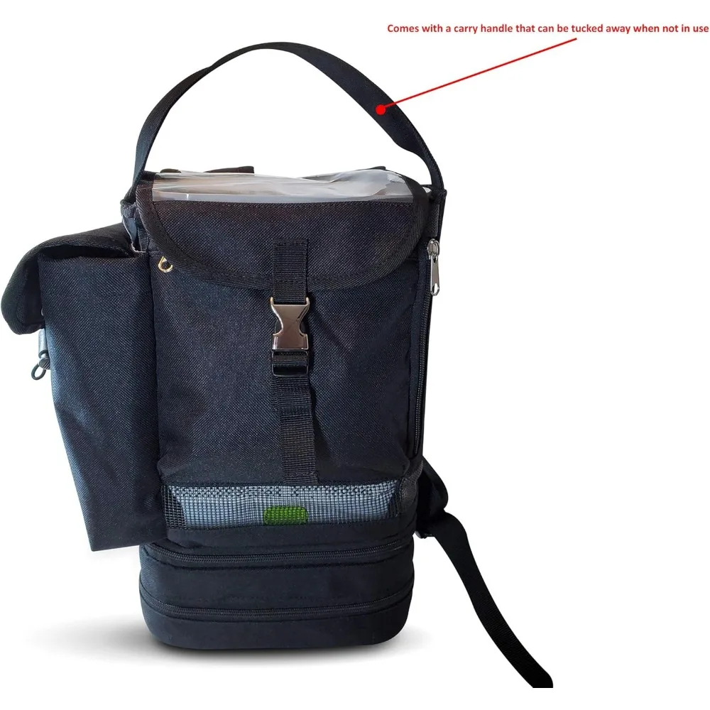 حقيبة ظهر محمولة لتركيز الأوكسجين متوافقة مع Respironics SimplyGo Mini لعلاج الأكسجين الشخصي