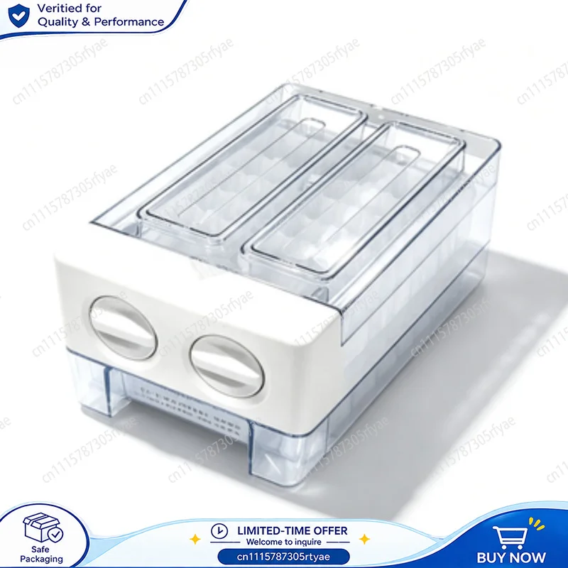 Semi Automatic Ice Maker Box for Refrigerator Midea Hisense Haier Ronshen Universal Drawer Ice Making Replacement Accessory