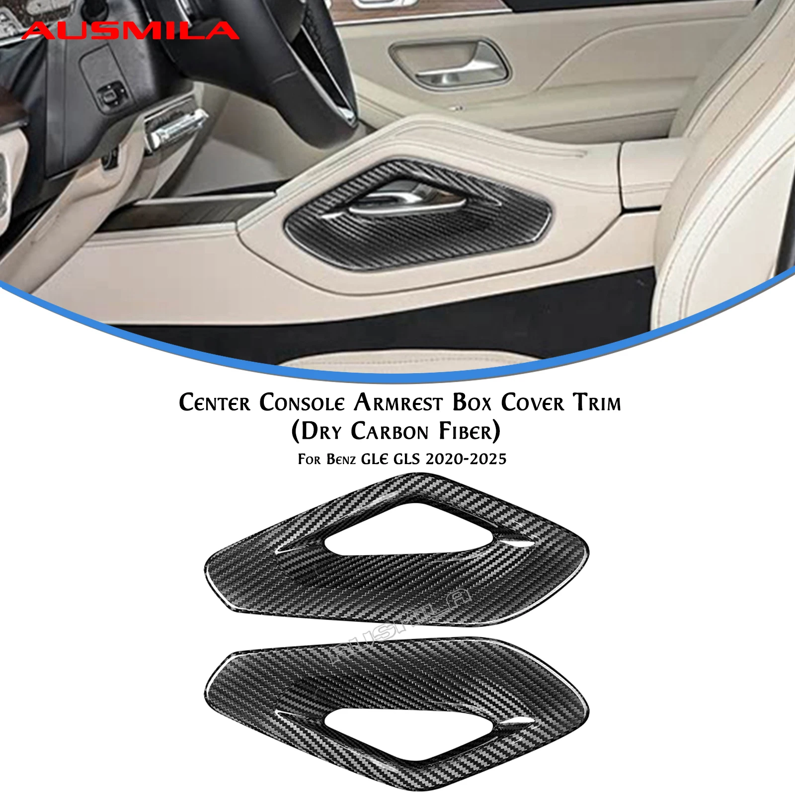 

Накладка на боковую часть подлокотника центральной консоли для Mercedes-Benz GLE GLS Class 2020 2021 2022 2023 2024 2025