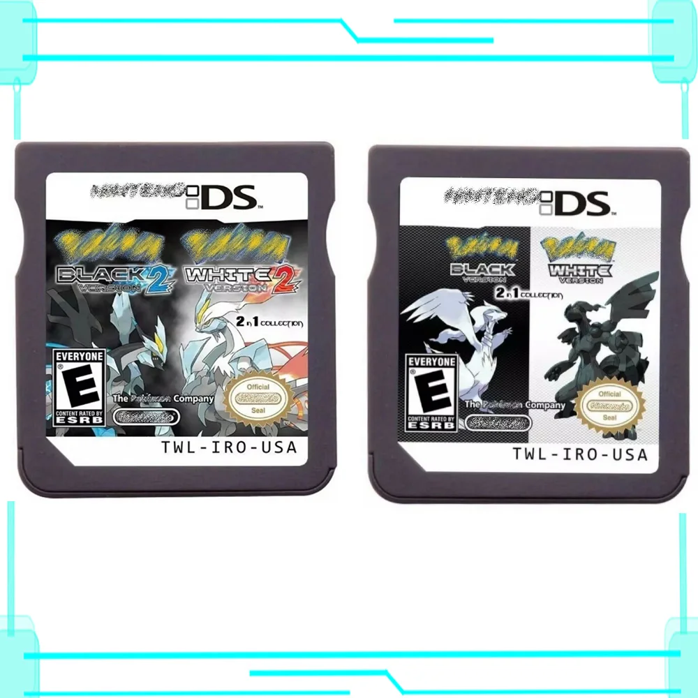 

Для Nintendo DS/3DS NDS Card NDS для игровых карт Pokemon Черно-белые 2 игровых карт Игровые карты Игровые карты Карточное изображение Гладкий подарок