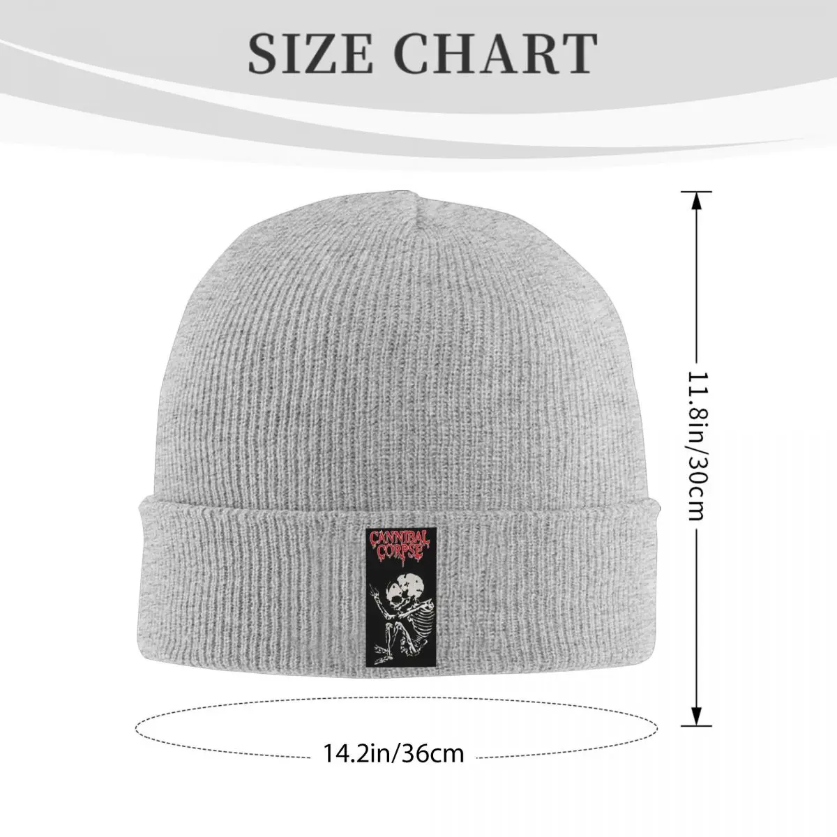 Cannibal Corpse Death Metal Band Warm Knitted Cap Winter Knit Bonnet Hat Skullies Beanies Hip Hop Caps for Unisex