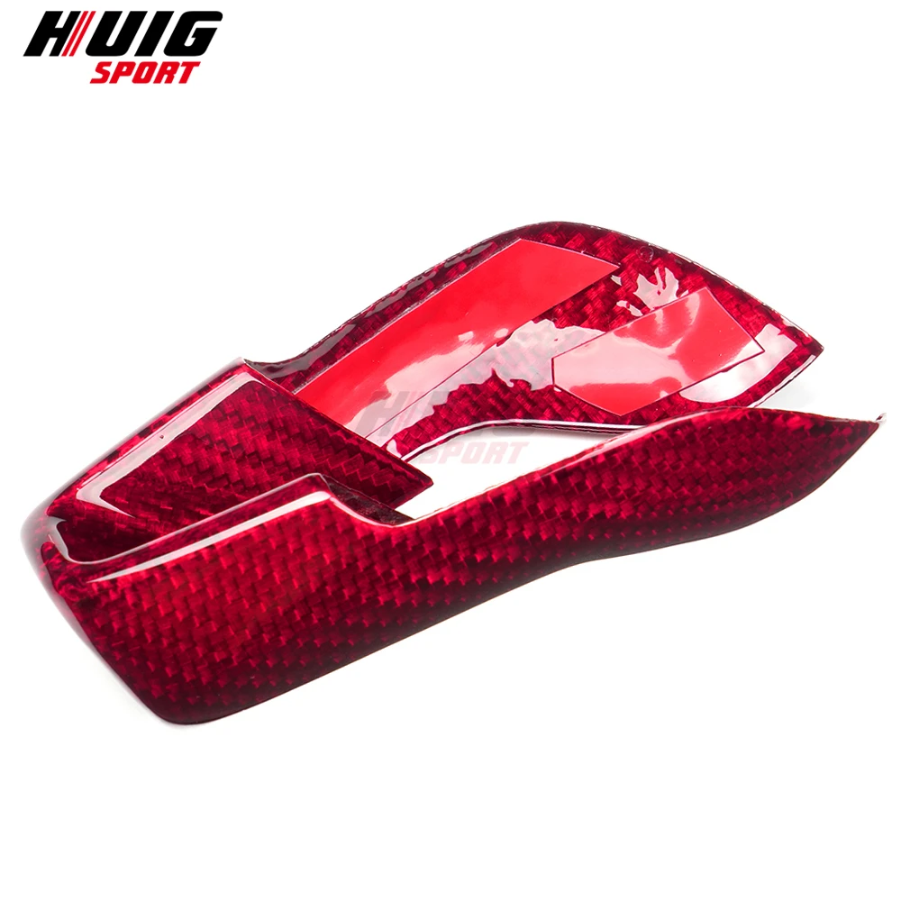 ل BMW G80 M3 G82 G83 M4 2021 2022 2023-2025 ألياف الكربون الجافة سيارة الداخلية مركز وحدة التحكم والعتاد التحول رئيس مقبض غطاء لوحة الكسوة #3