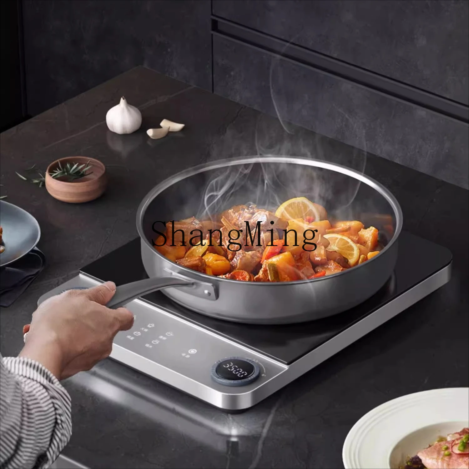 ZYY المنزلية ووك ذكي القلي والمتعدد الوظائف وعاء ساخن صغير موقد كهرومغناطيسي جديد