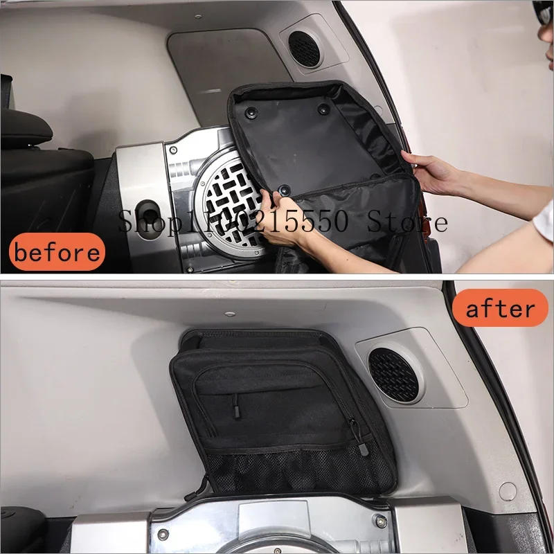 Large Capacity Trunk Right Side Storage Bag Multi-Pockets Cargo Bag For Toyota FJ Cruiser 2007-2021 Stowing Tidying Accessories