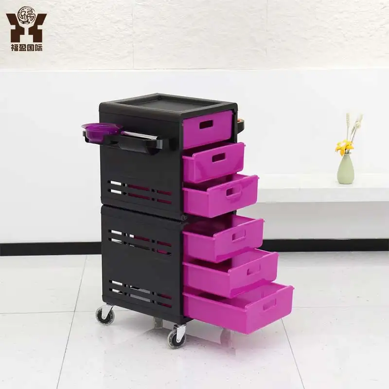 Hot Selling Zunmeng High Quality Plastic Modern Multi-Purpose Salon Trolley Furniture for Hair Salon