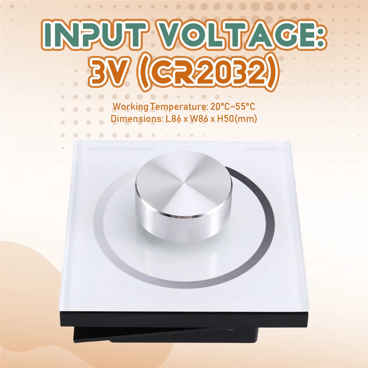 

2025 New- LED Single Strip Dimmer DC 12V-24V 5050 2835 Strip Lights Wall Panel Remote Rotary Knob Control 0-100 Brightness