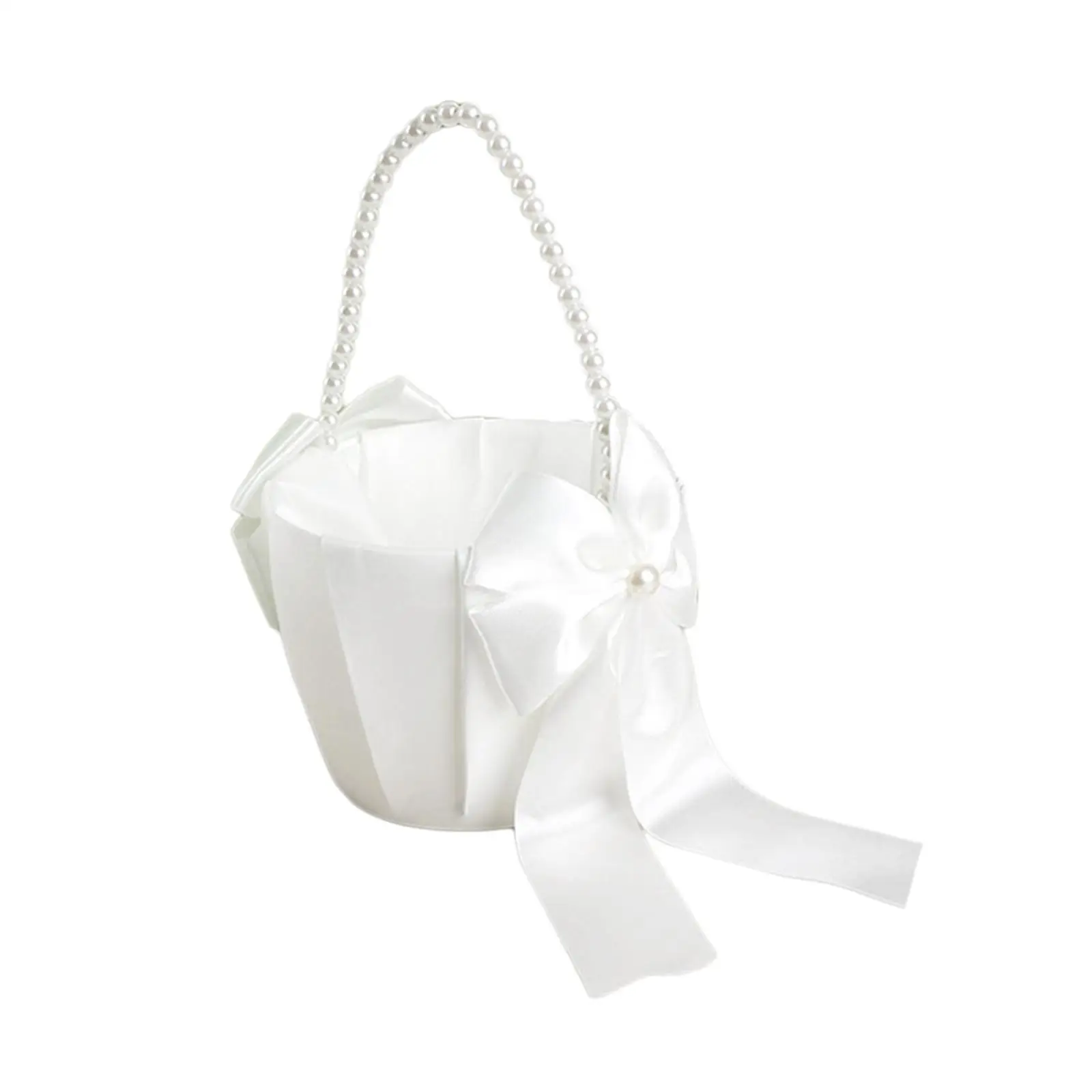 Wedding Basket Elegant Sweet Decorative Wedding Flower Girl Basket for
