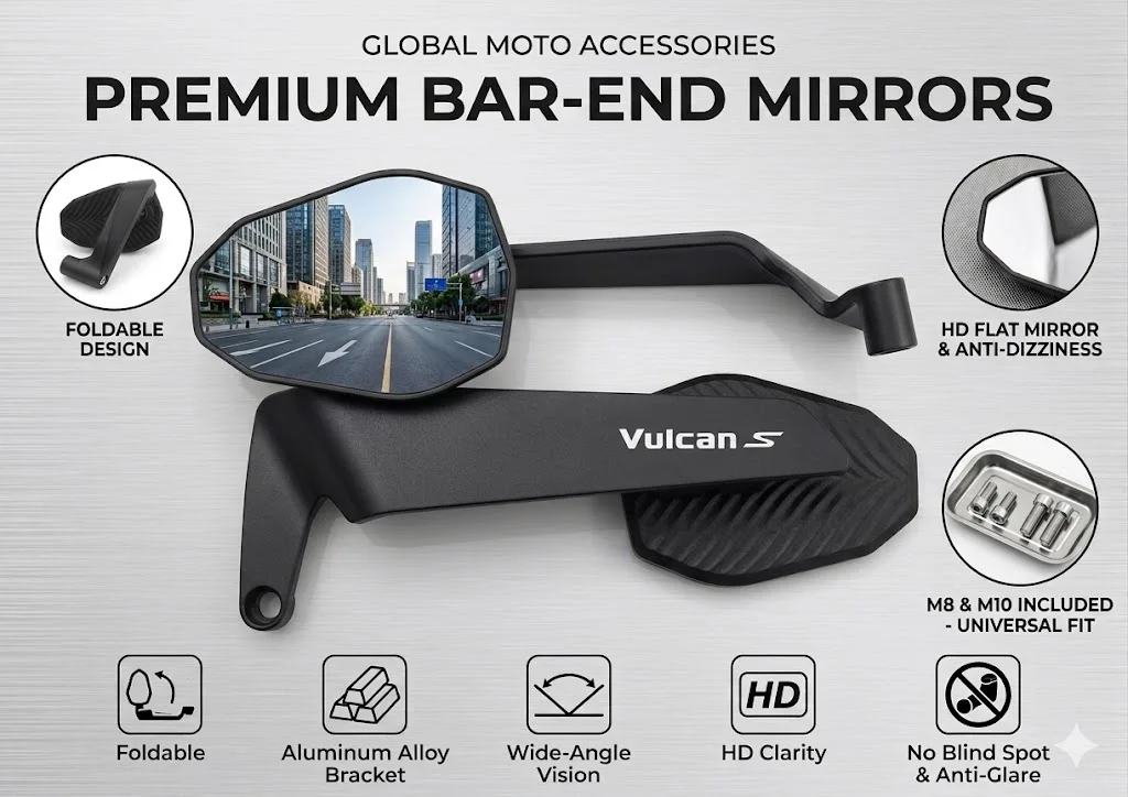 

Modified Wind Wing Motorcycle Side Rearview Mirrors Accessorie For Kawasaki Vulcan S 650 2019 2020 2022 VulcanS 650 CC