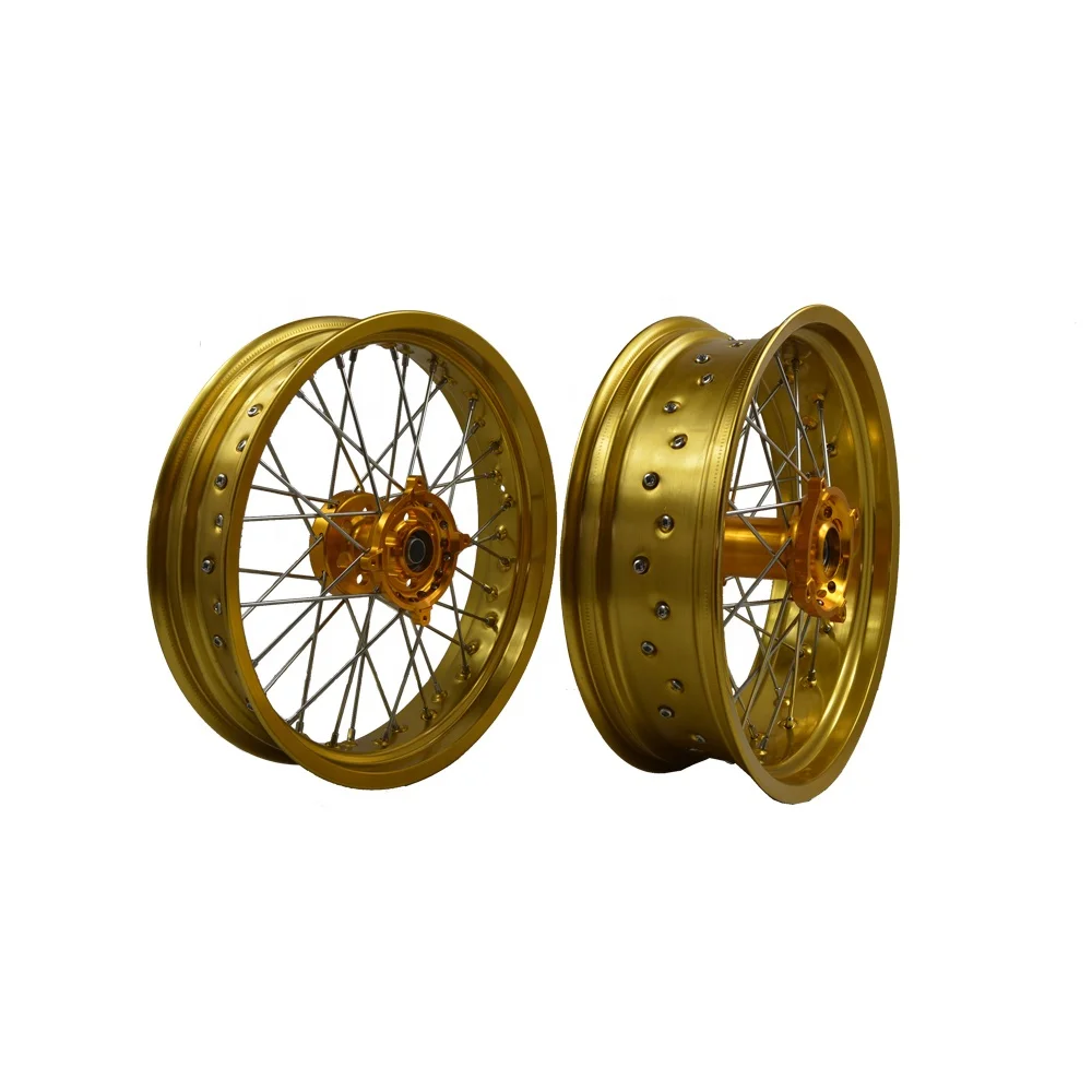 Rodas de raios de motocicleta Supermoto para Suzuki RMZ 250 RMZ450