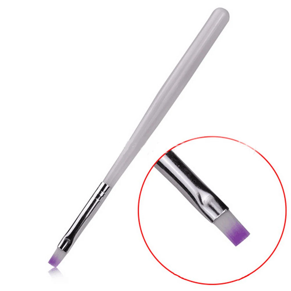 1pc Nail Art DIY Acryl UV Gel Design Stift Politur Malpin sel weiße Bar lila Haar Maniküre Tool Kit