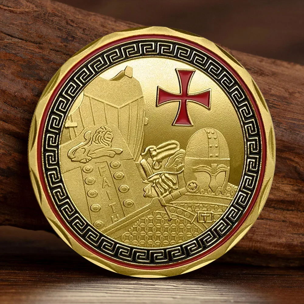U.S. Military Put on The Full Armor of God Souvenir Coin Soldier Gold Plated Commemorative Coin Medal Gift