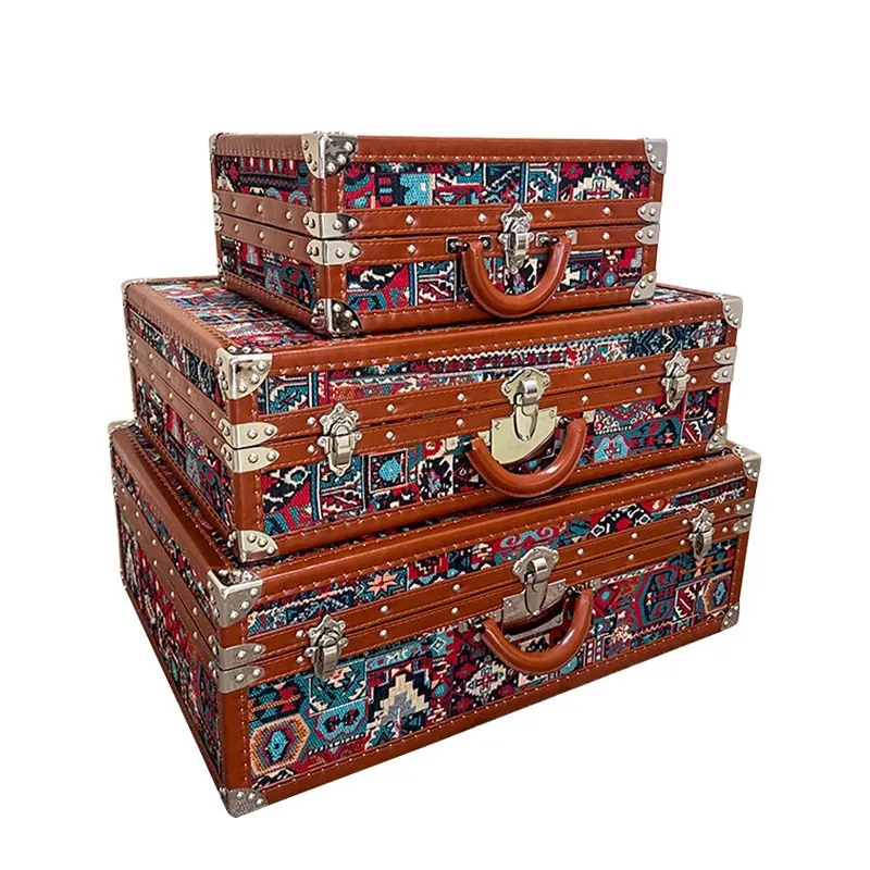 

Furniture presbyopia leather case, coffee table hard case, suitcase, fabric storage, national style box