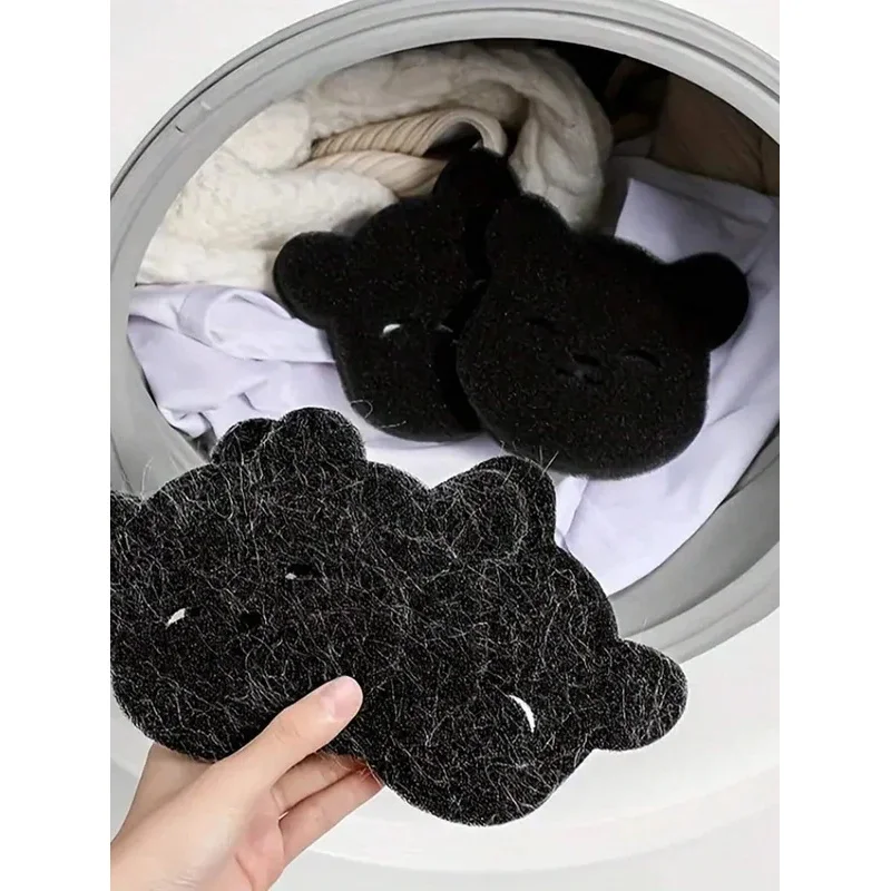 1/2 stücke Wäsche Ball Waschmaschine Lint Catcher Bär Form Pet Haarentferner Wiederverwendbare Kleidung Sofa Katze Hund Haar Reinigung