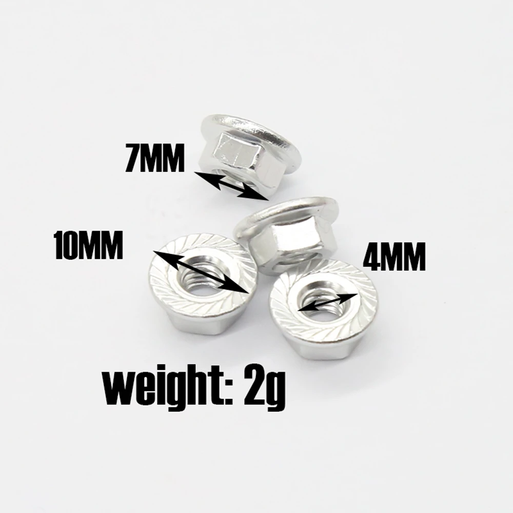L81A 2025-12PCS Metalen Wielborgmoeren Voor 1/10 RC Auto Crawler Traxxas TRX4 TRX6 Axiale SCX10 90046 AXI03007 Redcat MST