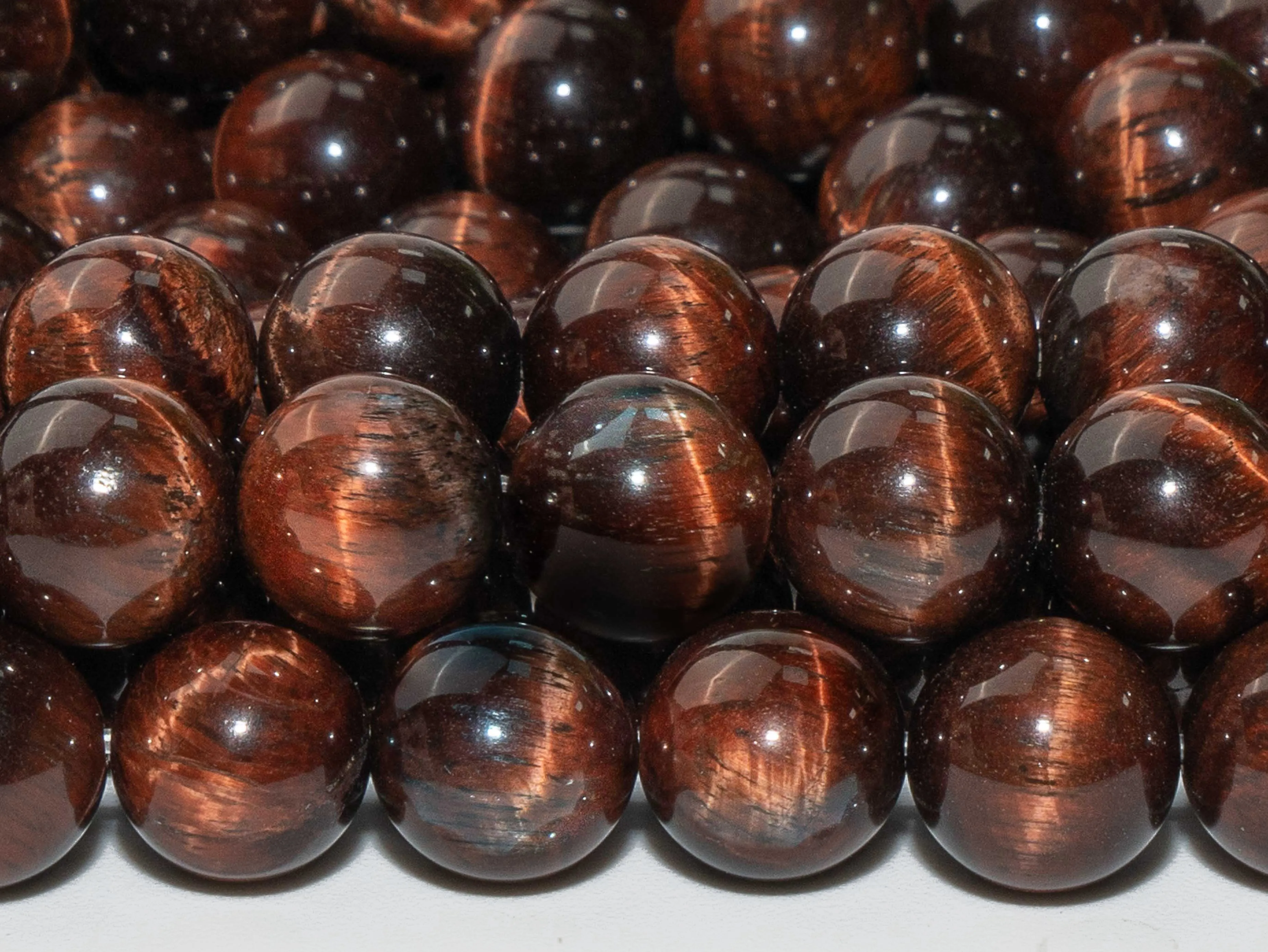 Natural Stone Mahogany Red Tiger Eye Beads  Loose Beads Round Shape Size Options 6/8/10/12mm for Jewelry beads Making