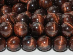 Natural Stone Mahogany Red Tiger Eye Beads  Loose Beads Round Shape Size Options 6/8/10/12mm for Jewelry beads Making