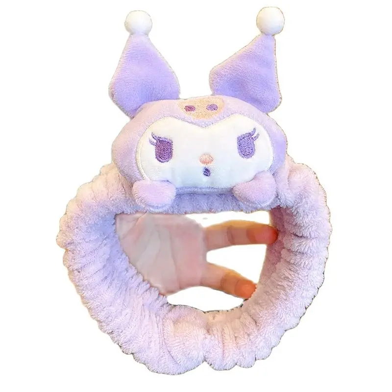 Sanrio Haarband für Cosplay, Kuromi Make-up Cosplay Haarband, Hallo Kitty Sweet Pochacco rutsch festes elastisches Haarband, Melodie Haar