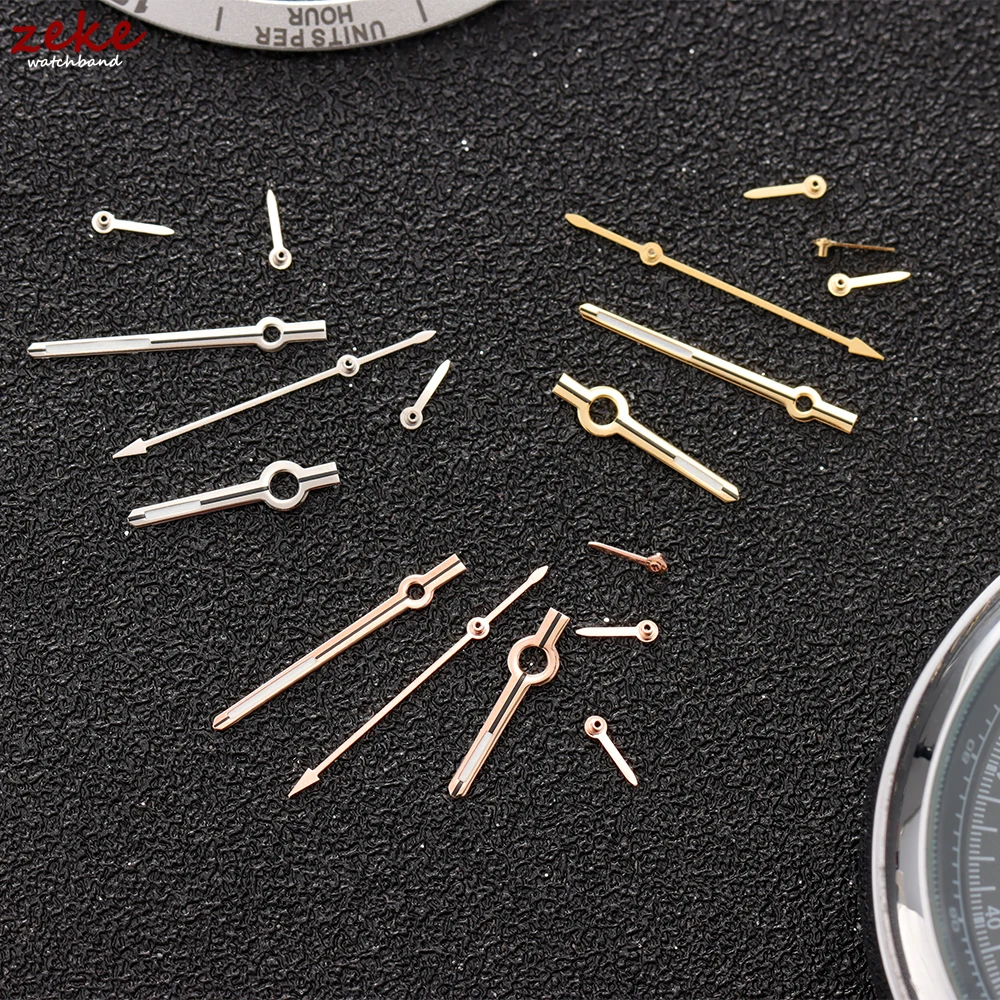 VK63 Watch Hands Rose Gold Silver 6-Hands Fit For VK63 Quartz Movement Green Luminous Watches Parts Pointer/Needle Accessories image 2