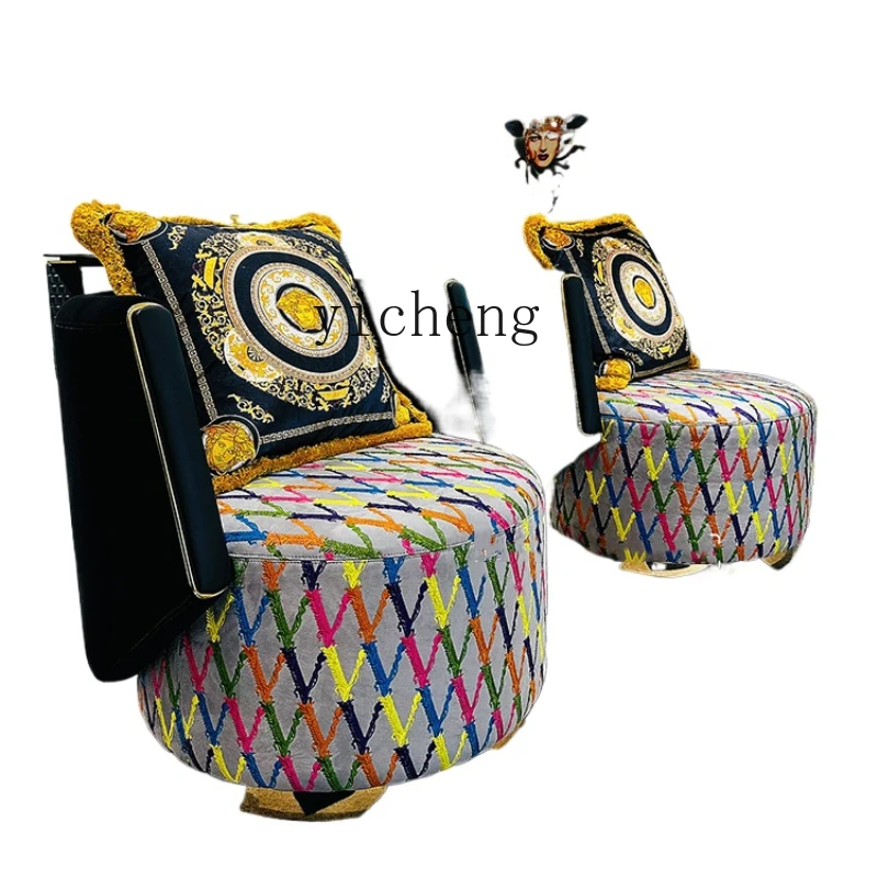 

ZK Light Luxury Couch Single Small Apartment High-End Internet Hot Casual Rotating Chair home decoration accessories