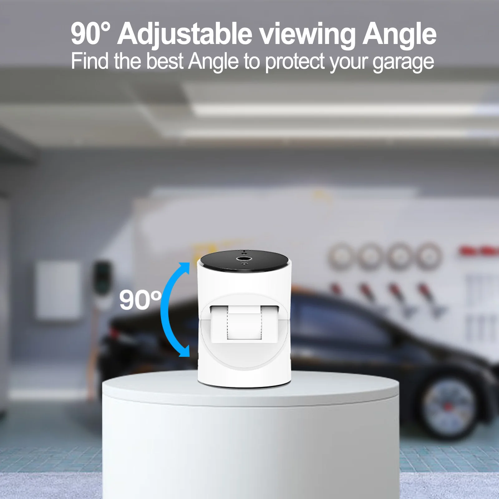 Remote Door Controller Wifi Garage Monitor 90 Degree Viewing Angle 24 7 Real Time Monitoring For Night Time Surveillance
