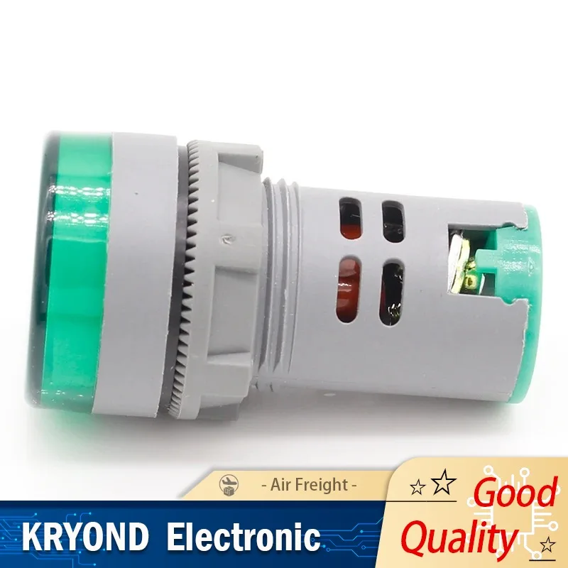 1pcs LED Voltmeter Voltage Meter Indicator Pilot Light AC 60 - 500 V Red Yellow Green White Blue