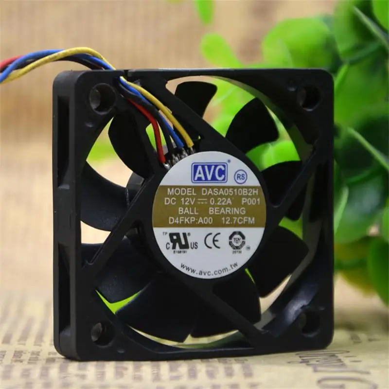 

New Cooling Fan For AVC DASA0510B2H 5010 5CM 12V 0.22A 4-Wire PWM Temperature Control Silent Cooling Fan