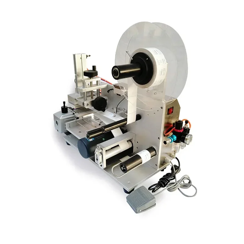 Flat Labeling Machine Automatic Manual Small Plastic Bag Square Bottle Bottle Double-sided Self-adhesive Labeling Machine