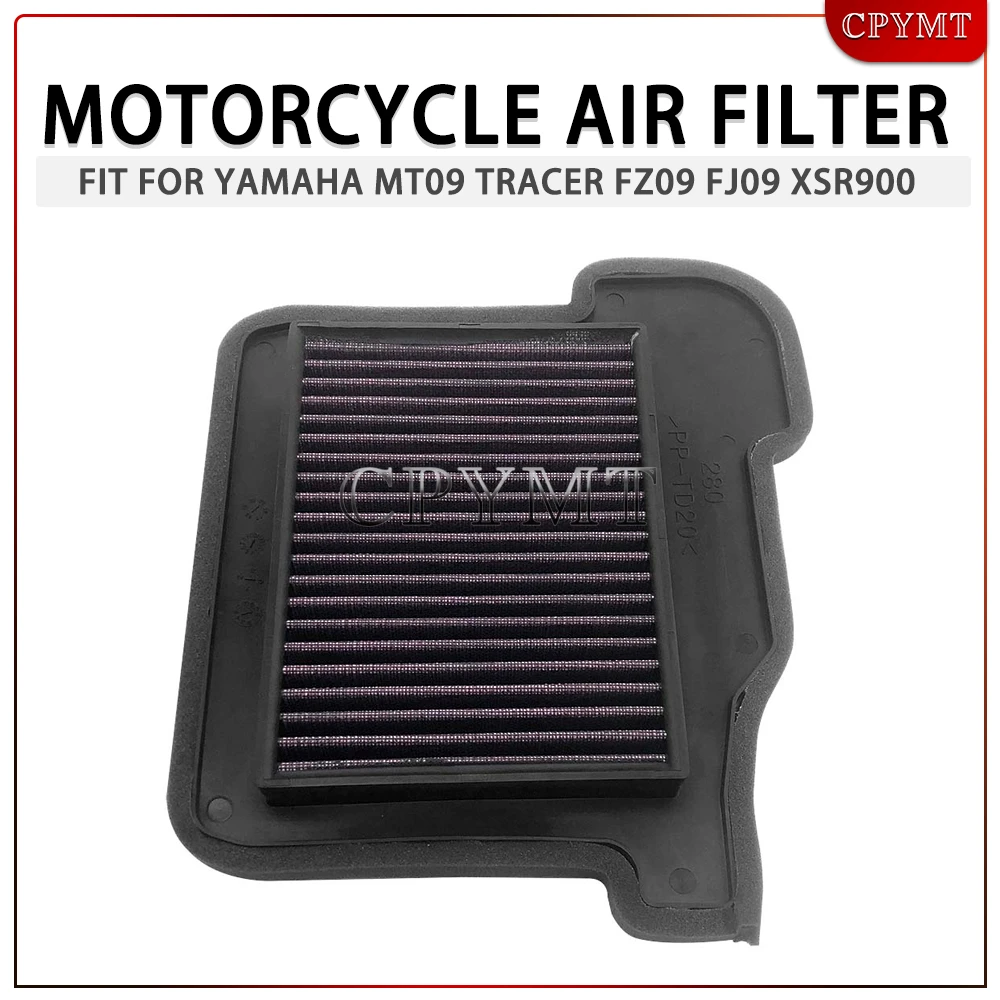 

Motorcycle Air Filter Intake Cleaner fit For YAMAHA MT09 Tracer FZ09 FJ09 XSR900 MT/FZ/FJ 09 FZ-09/MT-09 Replacement Parts