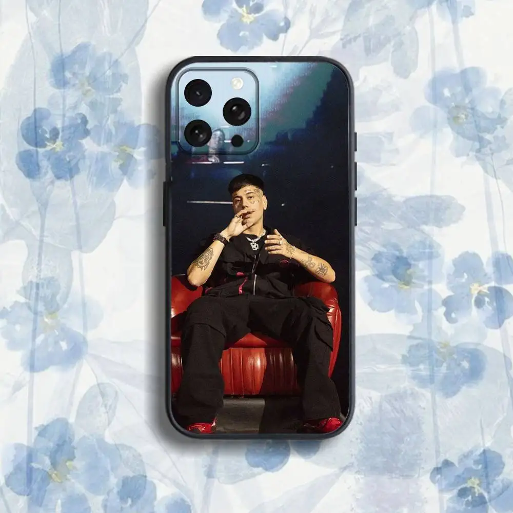 حافظة هاتف مغني الراب A-AMERI DUKI لهواتف iPhone 17,16,15,14,13,12,Pro,Max,Plus,E,SE4,Air,Mini Black Soft Box