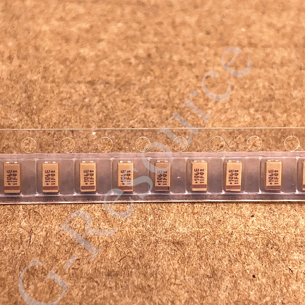 (10pcs) TAJA106K025RNJ (Marking 106E) 1206 25V 10UF ±10% Type A Tantalum Capacitor