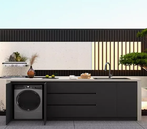 BAINENG Free Standing Outdoor Kitchen Stainless Steel Outdoor Worktop 304 Stainless Steel Gas Grill