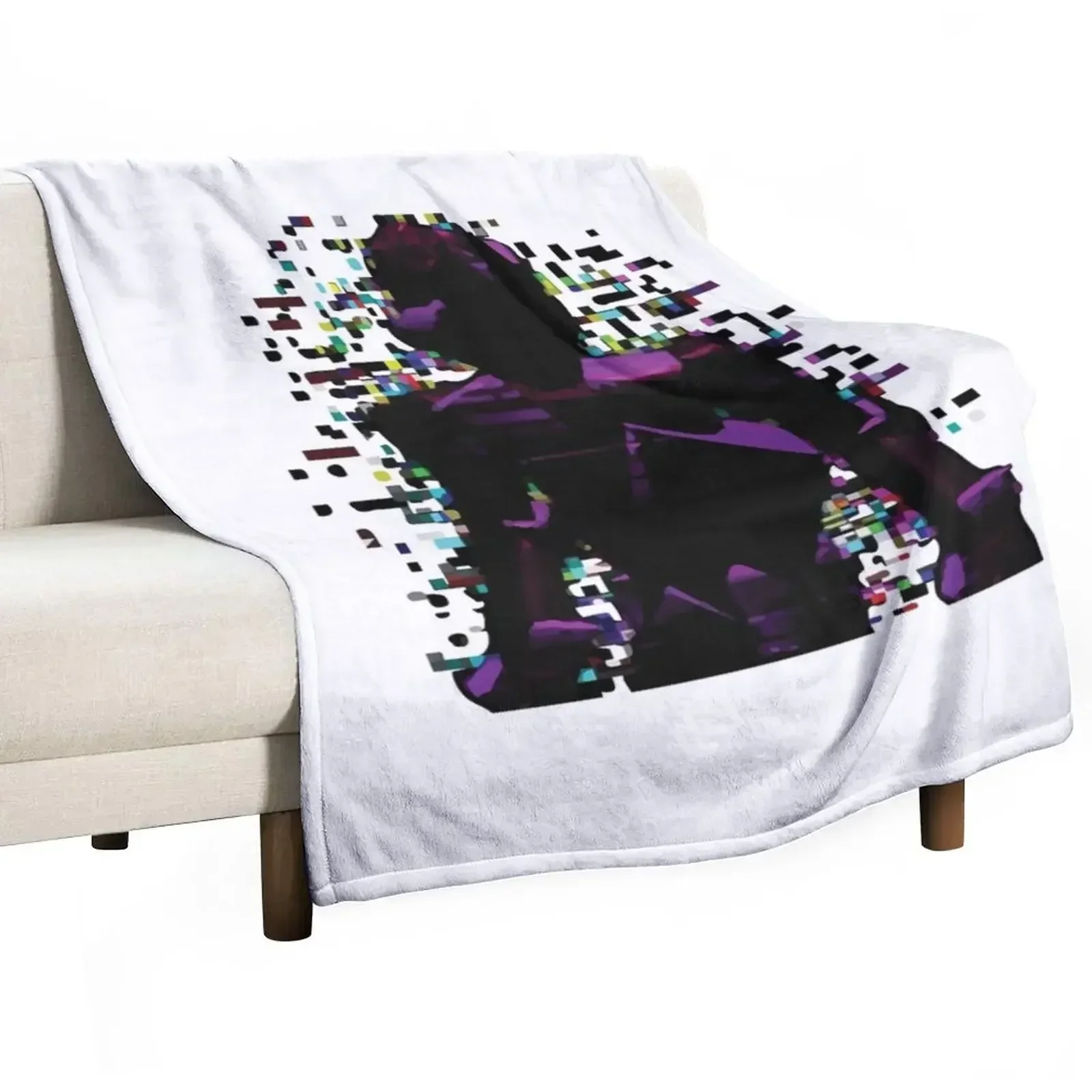 DOORS - Glitch hide and Seek horror Throw Blanket Custom Soft Big Picnic Blankets