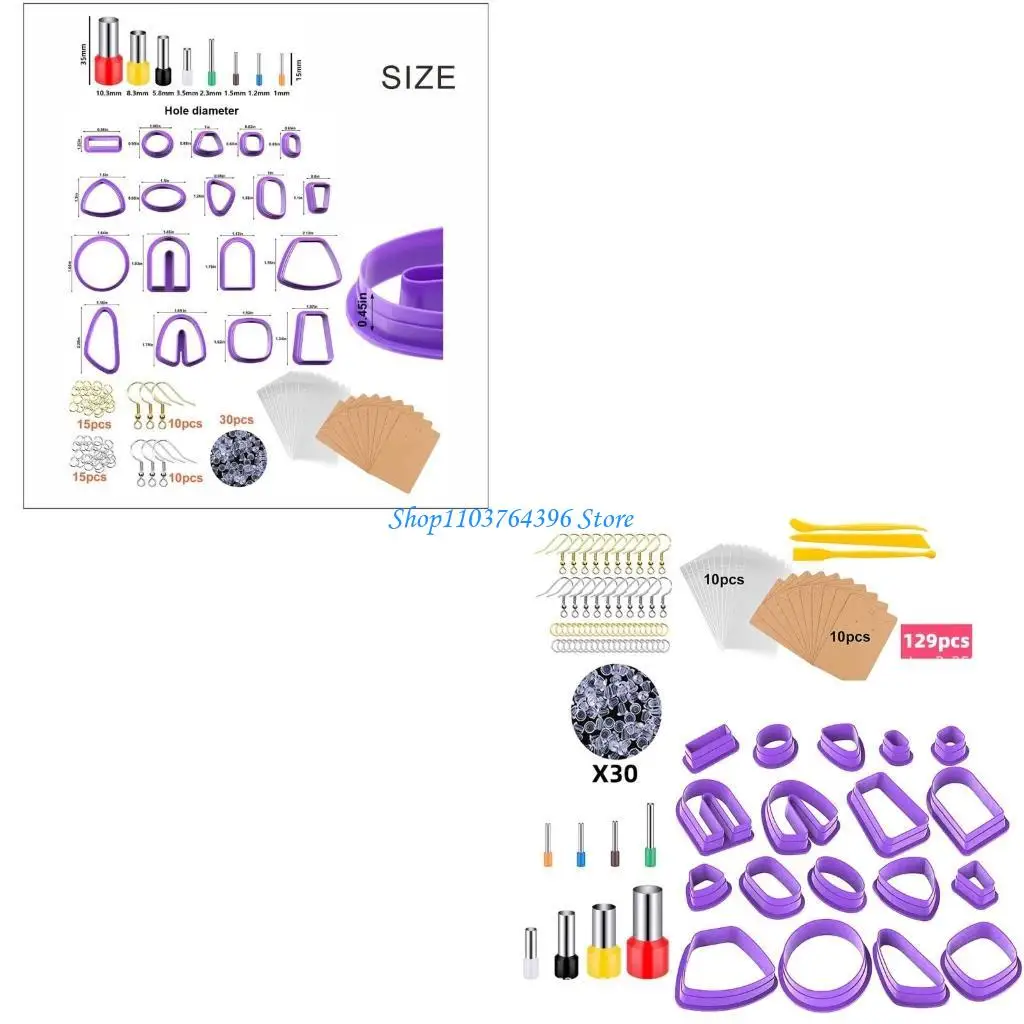 

Формы для сережек из полимерной глины, пластиковые аксессуары для ушей, формы для домашнего рукоделия, необходимые для любителей
