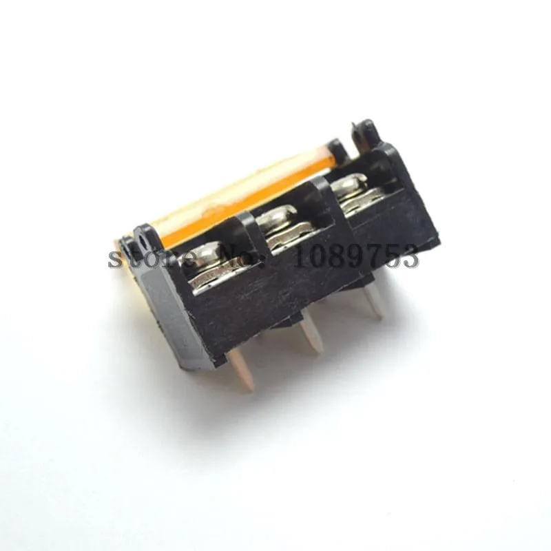 5Pcs HB-9500 2P-10P 9.5mm Barrier Terminal Block Connector with Cover PCB Mount