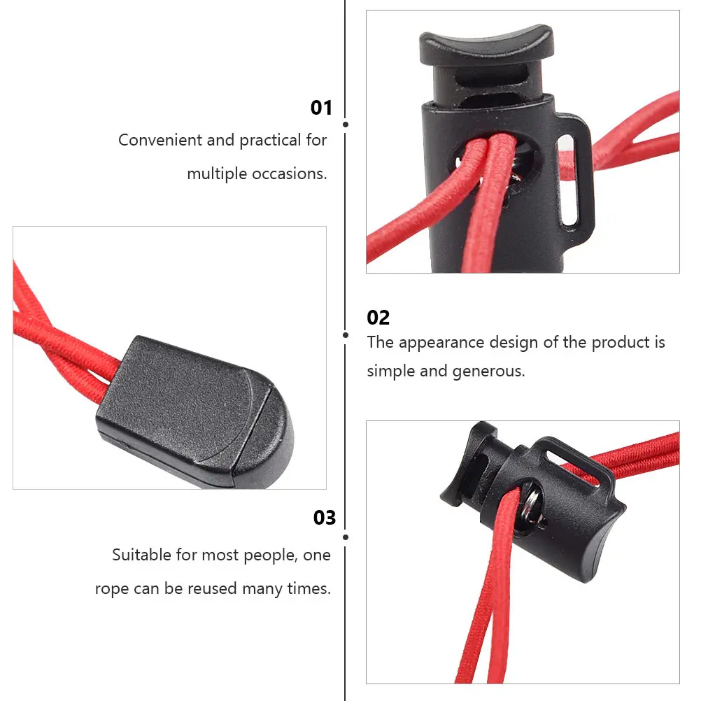 

8 Pcs Elastic Rope Adjustable Bungee Cords Camping Backpack Heavy Duty Plastic Luggage
