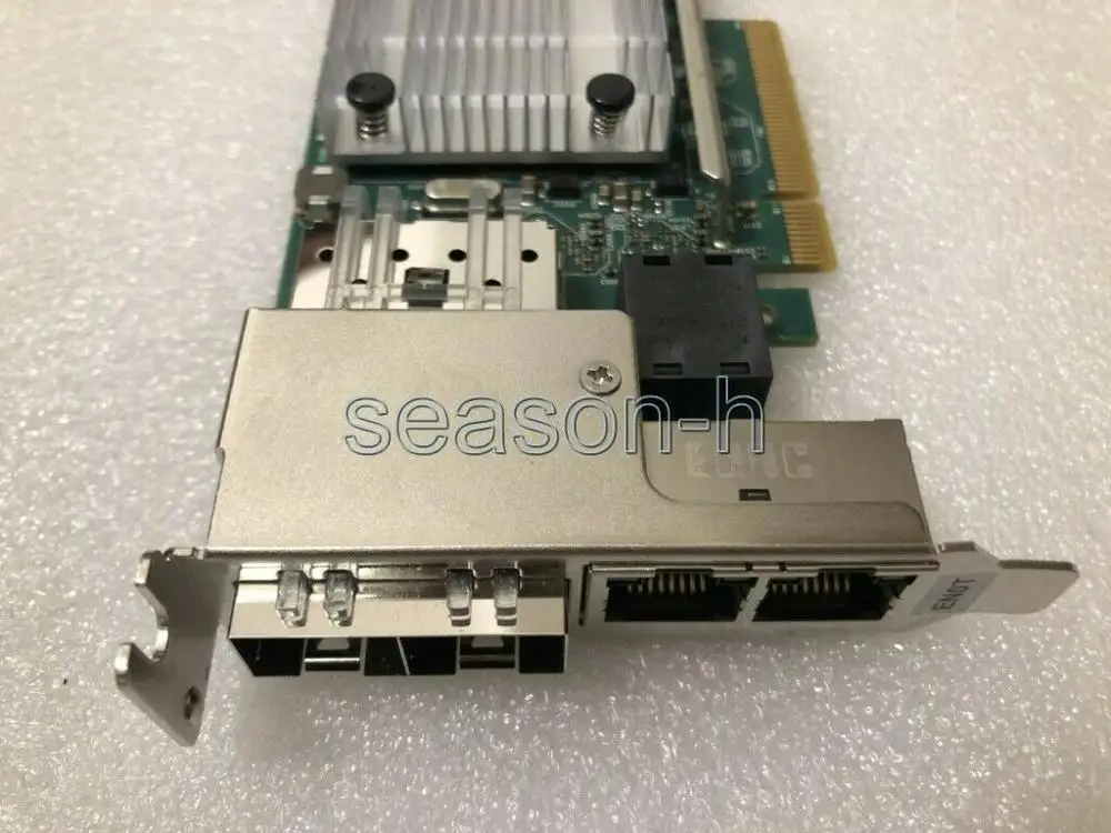 بطاقة الشبكة 00E2715 00E2719 EN0S/EN0U PCIe3 4 منافذ (10Gbx2 + 1GbEx2)