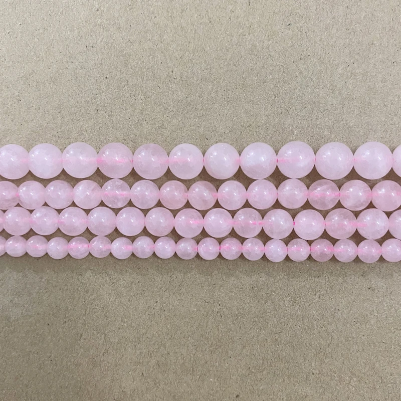 Natural Color (Not Dyed) Pink Rose Quartz Crystals Loose Beads Stone 15\