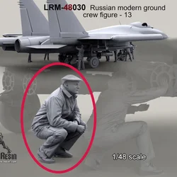 Die-cast 1/48 scale modern Russian military Ground crew-13 (excluding aircraft) micro-scene with self-assembled unpaint GK hobby