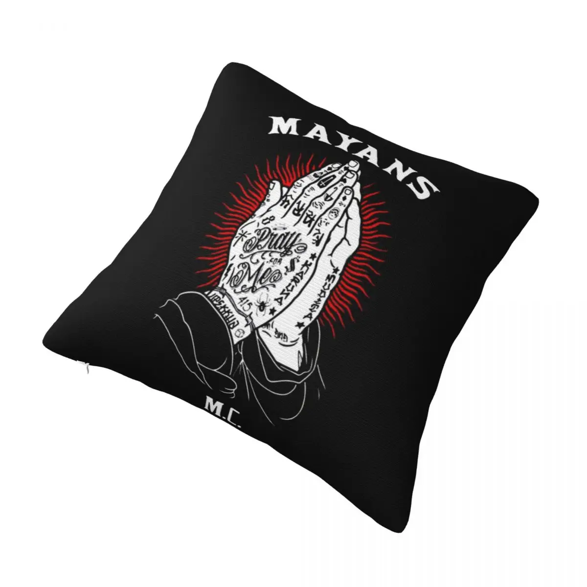 Mayans Mc Pillow Case mayan mc Vintage Polyester Pillowcase Bed Zipper Spring Cover