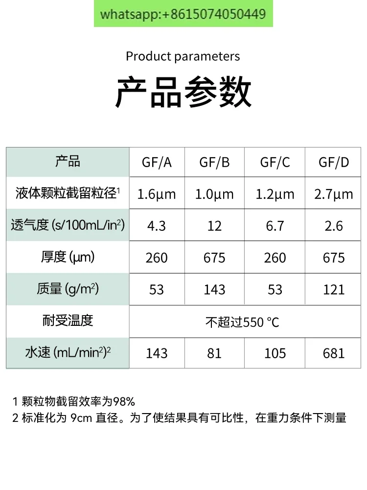 Whatman glass fiber diaphragm GF/A/GF/B/GF/C/GF/D aqueous system zinc iodine, zinc ion, sodium ion