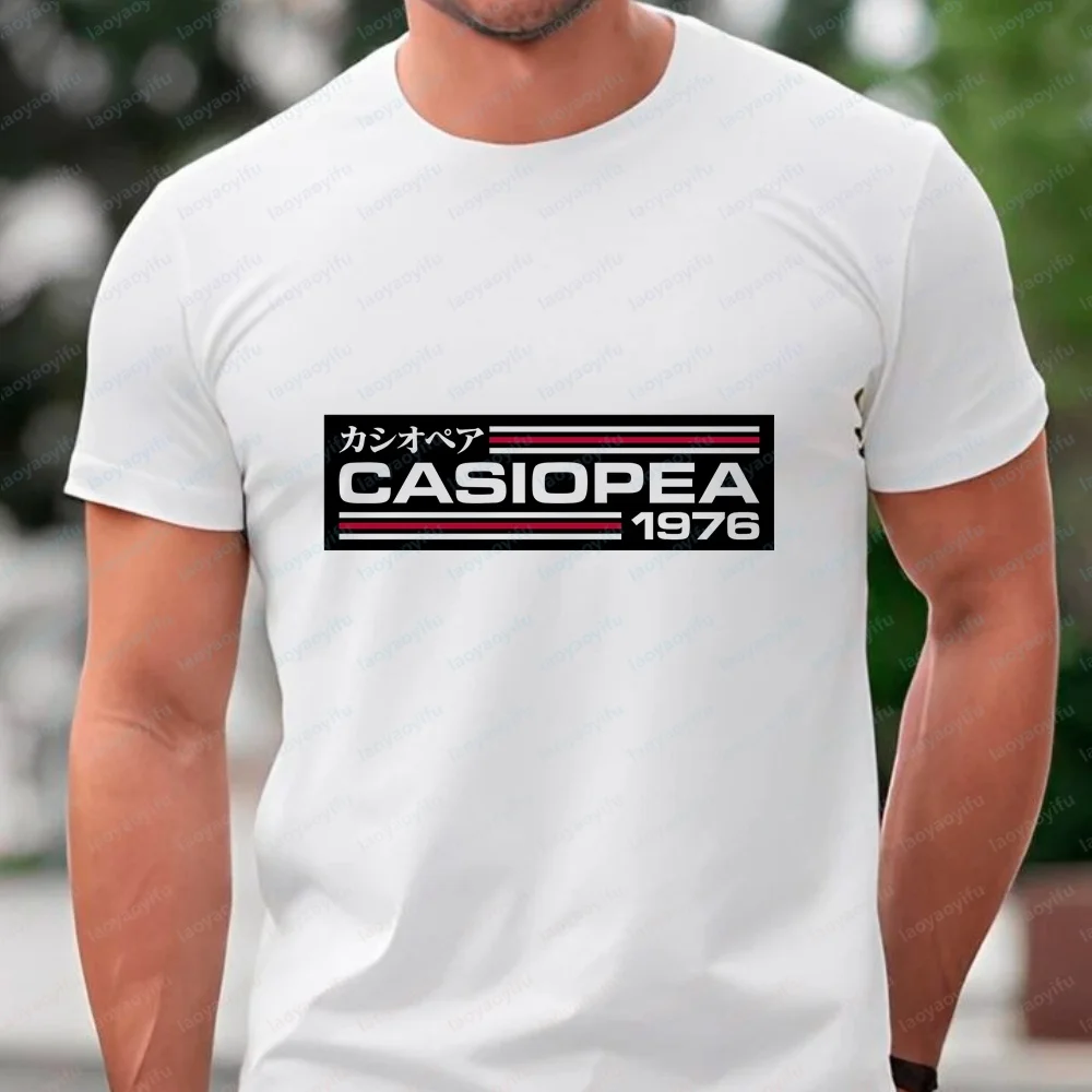 Retro Casiopea Band Metal Core Band Summer Trend Y2K Short-Sleeved Men's Women's Round-neck Shirt Comfortable T-Shirt