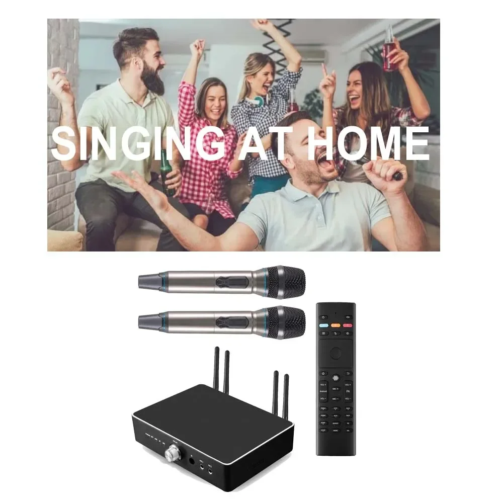 Amplifier Daya Digital Mixer Audio Bluetooth Optik Android Set Karaoke Kualitas Tinggi Rumah 600W Amplifier Mixer Input USB