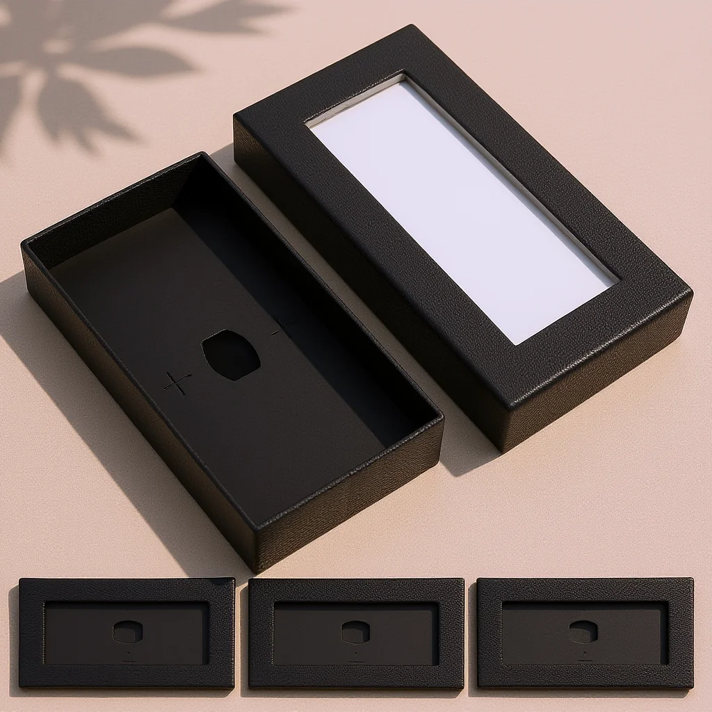 

4Pcs Men Bow Tie Packaging Box Black Snake Print Transparent Window Bow Tie Storage Box Party Favor Display Clear Window Boxes