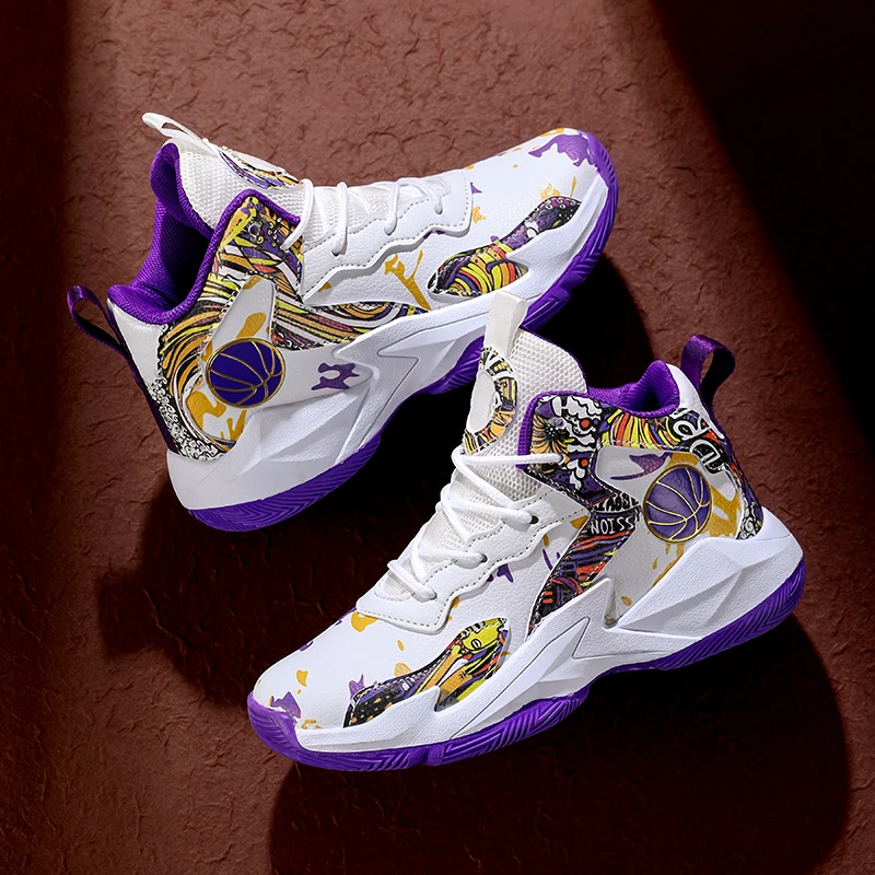 Children's Basketball Shoes for Boys Sneakers Outdoor Non-slip Kids Sports Casual Running Shoes Child Girls Basket Trainer Shoes