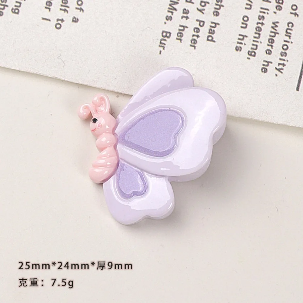 10pcs Mini Kawaii Cute Butterfly Snail Flat Back Cabochons Scrapbook Diy  Party Hairpin Accessories Home Decoration Craft