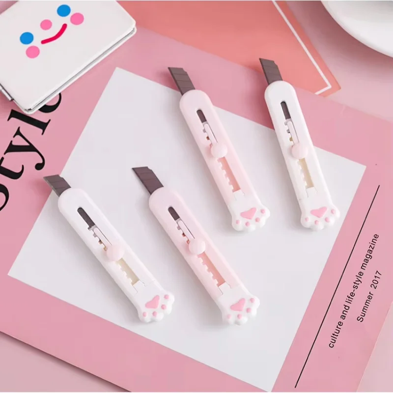 Mini Pocket Cat Claw Art Practical Knife Express Packaging Unpacking Knife Craft Cutting Knife Student Stationery Supplies