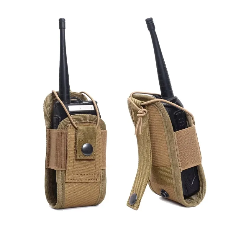 Molle Radio Pouch Walkie Talkie Holder Multipurpose Belt Storage Bag Tactical Knife Hunting Accessories5pcs