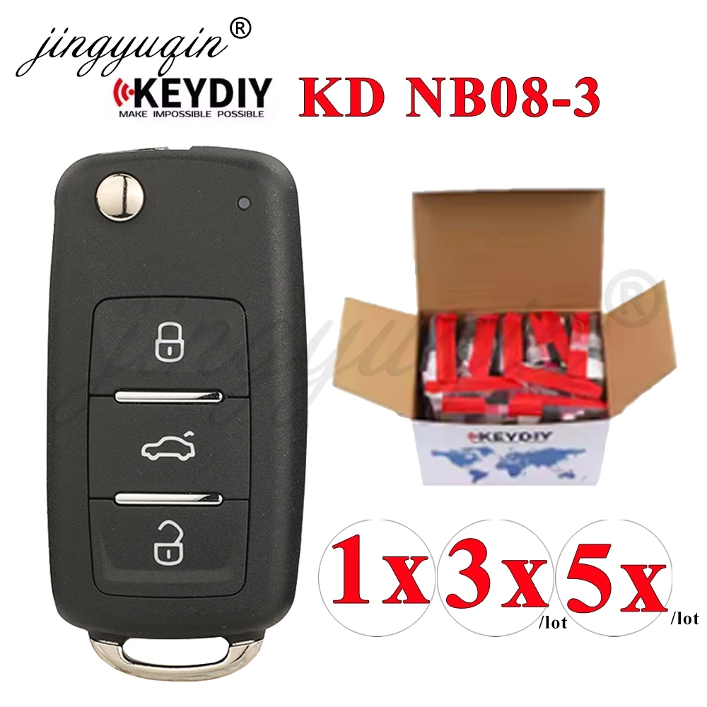 

KEYDIY KD NB08-3 Multi-functional Universal Remote Car Key for KD900 URG200 MINI KD KD-X2 KD-MAX NB-Series Fob Control with Chip