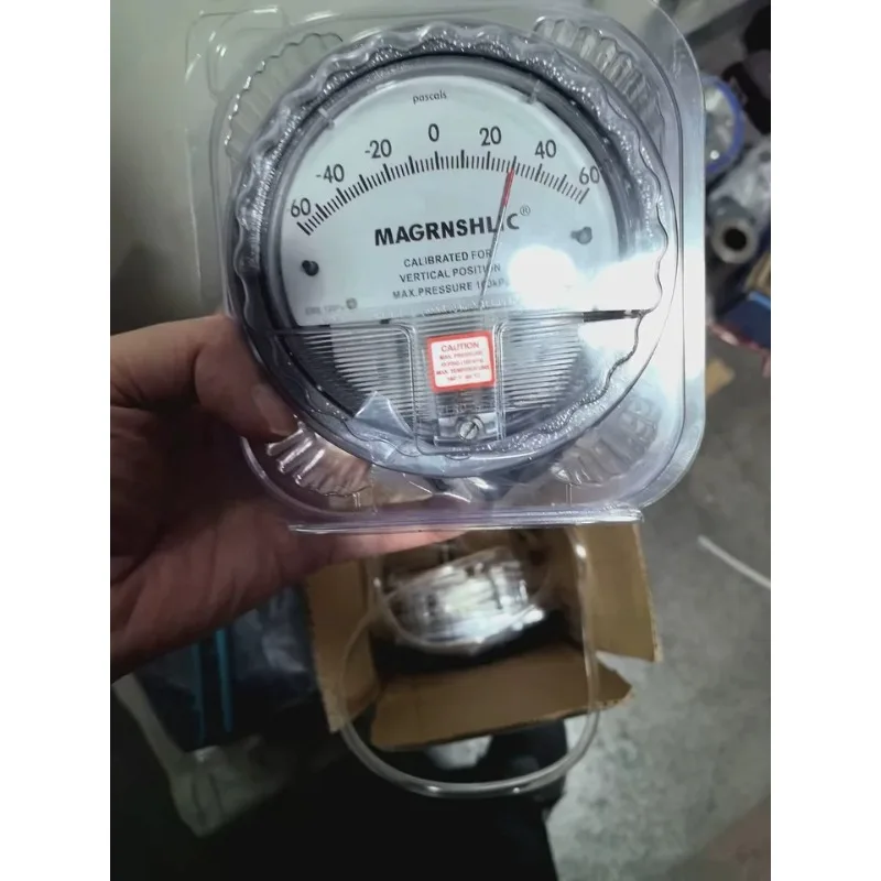 Differential pressure gauge Clean room Purification workshop Positive and negative pressure air gauge pointer 60Pa for breeding
