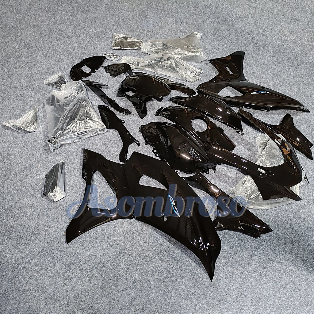 Customize Accessories Motorcycle Cowling For Yamaha R7 2022 2023 2024YZF-R7 Full Fairing Kit All Bright Black ABS Body